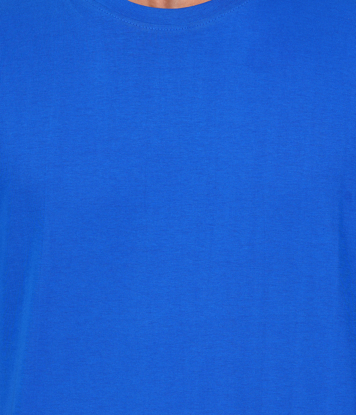 Royal Blue Round Neck T-Shirt – 100% Cotton | Men's Casual Wear