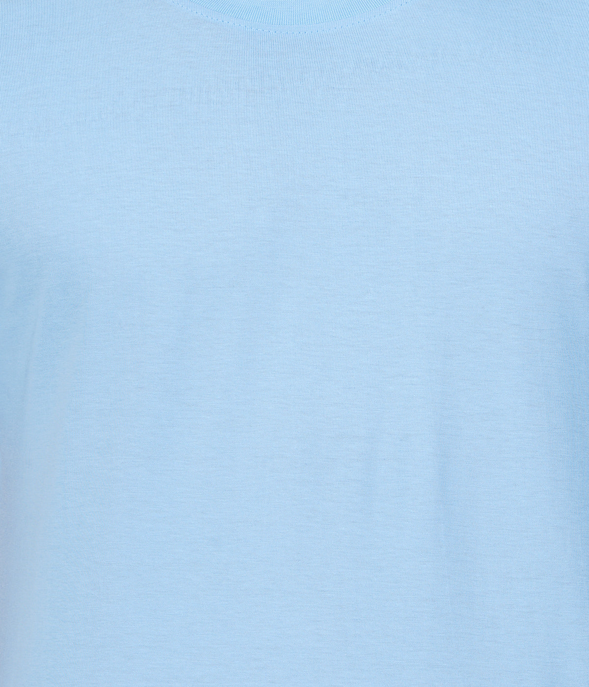 Sky Blue Round Neck T-Shirt – 100% Cotton | Men's Casual Wear