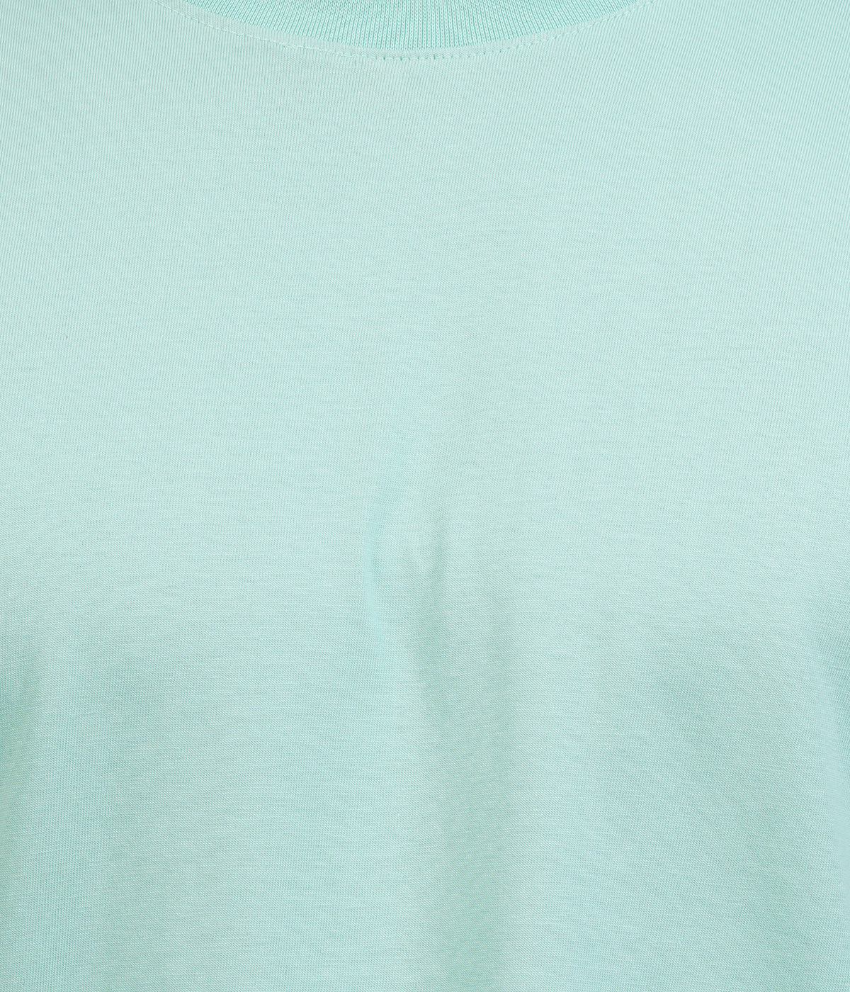 Mint Green Round Neck T-Shirt – 100% Cotton | Men's Casual Wear